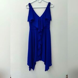 BCBGMAXAZRIA Elegant Blue Sleeveless Dress Size 02